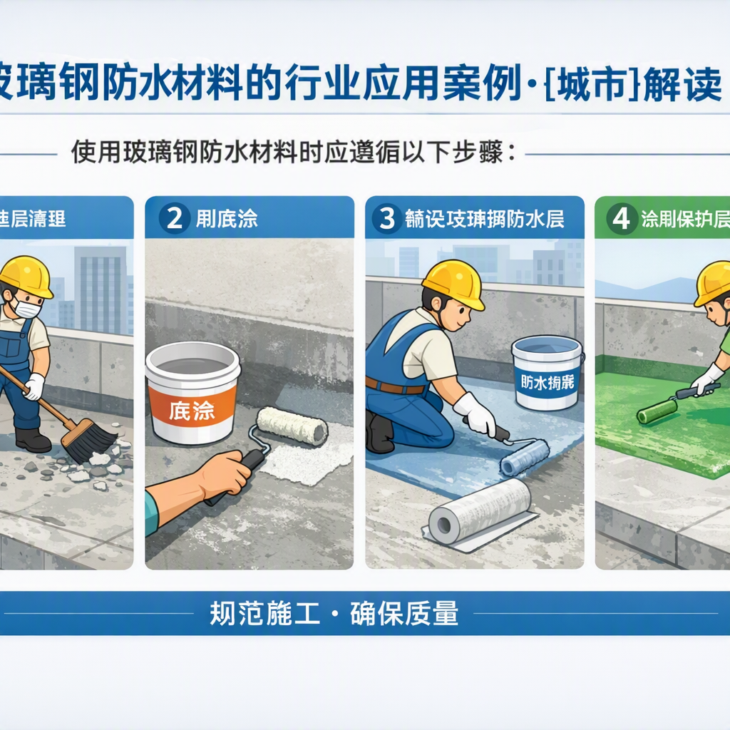 玻璃钢防水材料的行业应用案例,淮北解读